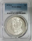 1879-S Morgan Silver Dollar, PCGS MS-63, Blast White!