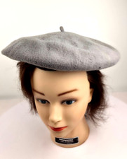 Unbranded Vintage Gray Wool Beret Hat Tam Cap French Artist Style