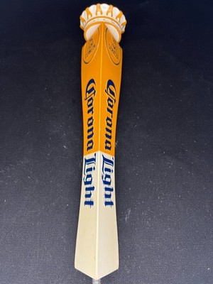 Corona Light Beer Tap Handle: USED AS IS, 13.5 inches, Crown Topper (B)