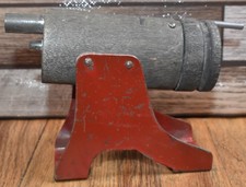 Vintage Marx Baldwin Coast Defense Wood  Steel Toy Gatling Gun Cannon