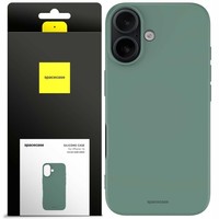 Spacecase SilikonhüLle FüR Iphone 16 DunkelgrüN Handyschutz