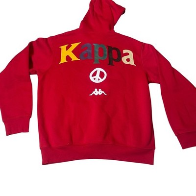 NWT Kappa x General Admission Hoodie Red Cherry Peace With Kappa Mens Large