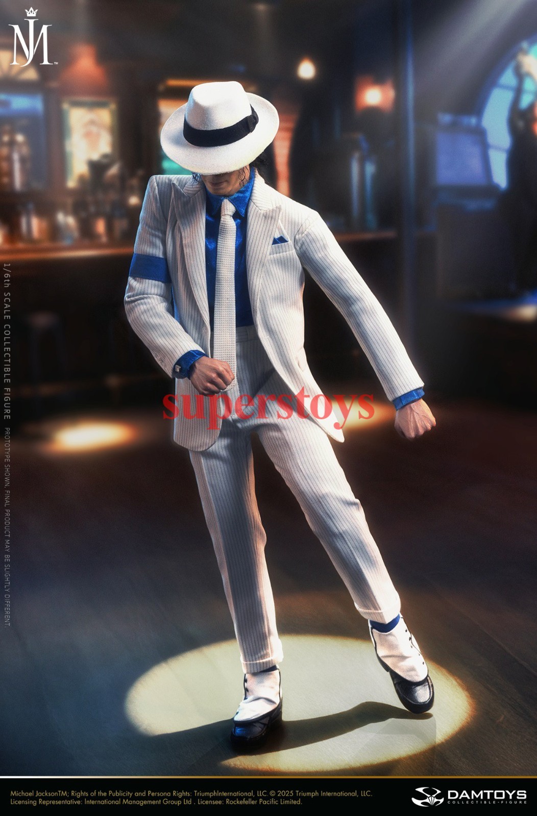 Presale DAMTOYS DMS048S 1/6 Smooth Criminal Jackson Action Figure Deluxe Ver.