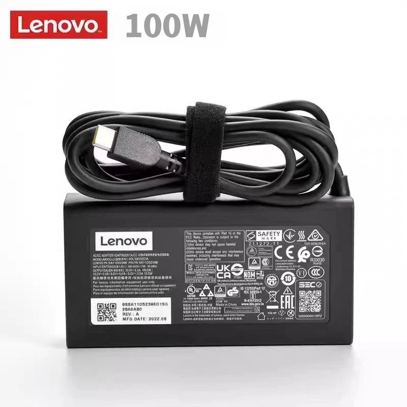 Genuine Lenovo 100W 20V 5A USB-C Charger AC Adapter ADL100YDC3A 5A11D52398 NEW - Image 2 of 4