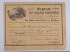 Rare 1864 Confederate States of America $5000 Non Taxable Bond Certificate