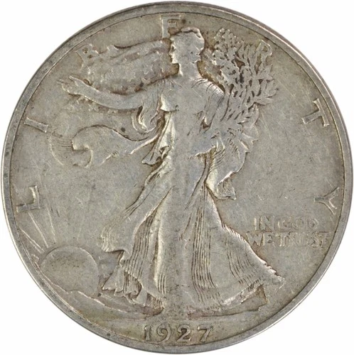 1927-S Walking Liberty Silver Half Dollar VF Uncertified #331