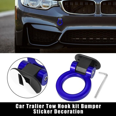 Blau Ring Form Auto Abschlepphaken Dekor Trailer Aufkleber Satz