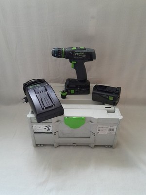 FESTOOL Akku-Bohrschrauber T18+3 HPC 4,0+5,2 Ah Nr. 576446 gebraucht !!!