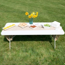 WEBSTAURANT STORE Lancaster Table & Seating 30" x 72" Heavy-Duty Granite White P