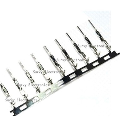 50-Pack Dupont Style 2.54mm Crimp Connectors (Female) - For Breadboards, Arduino, Raspberry Pi
