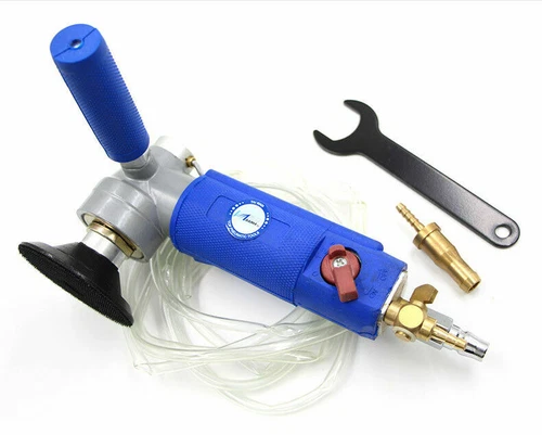 Air Wet Polisher/ Sander 4" Versatile Wet Stone Grinder 4300 rpm Pneumatic Blue - Imagen 5 de 8