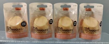 NEW LOT OF 4 REAL TECHNIQUES MIRACLE CLEANSING SPONGE FOR FACIAL CLEANSERS PREP