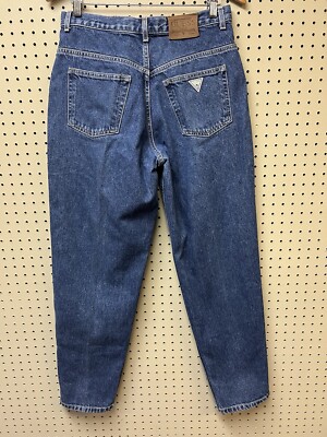 Vintage Guess Jeans Mens 31x31 Tapered Cotton Blue Denim 10075-30