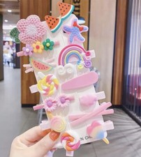 Girl Hair Clip Accessories 14pcs/set Set Girl Cartoon
