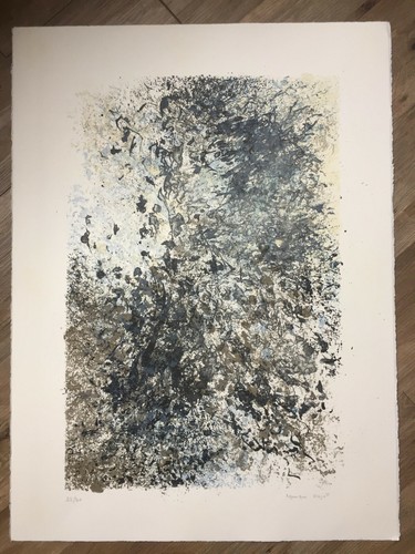 LITHOGRAPHIE ORIGINALE - Signée & Numérotée * Monique POINT * 1985