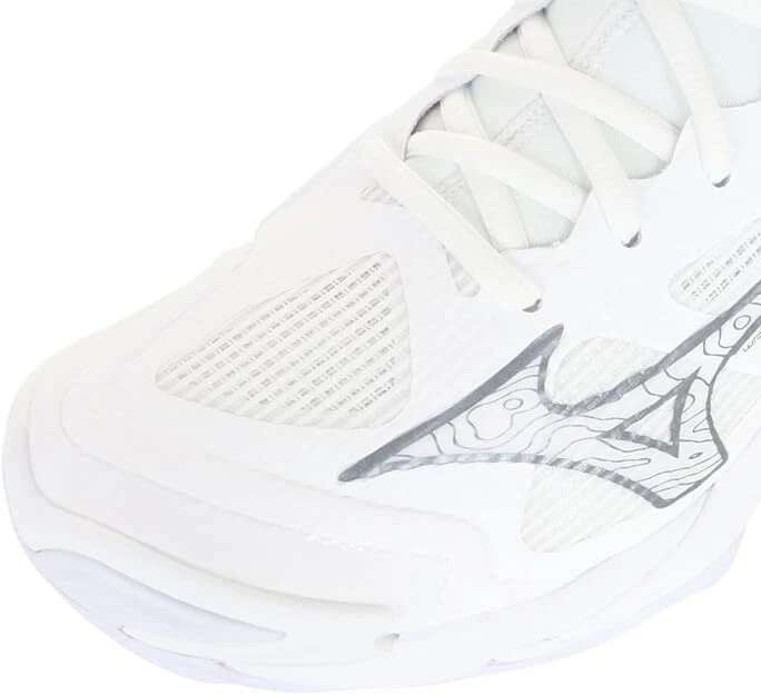 MIZUNO WAVE MOMENTUM 3 MID Volleyball Shoes White Gray V1GA2317 US5.0-US13.0 - Image 3 of 4