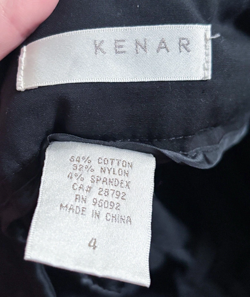 Bermudas Negras Sólidas Talla 4 Pierna Ajustada Clásica Cápsula Armario Preppy Foto 2 de 4