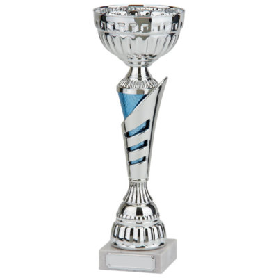 Multisport Award Vanquish Cup - GRATIS Gravur 5 Größen silber blau Netzball Rugby