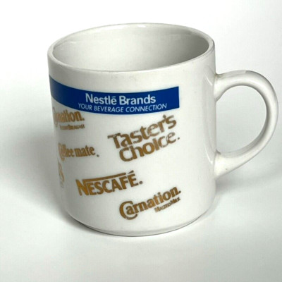 Nestlé Brands Coffee Mugs Nescafé Carnation Hills Bros Nestea Blue Gold Vintage
