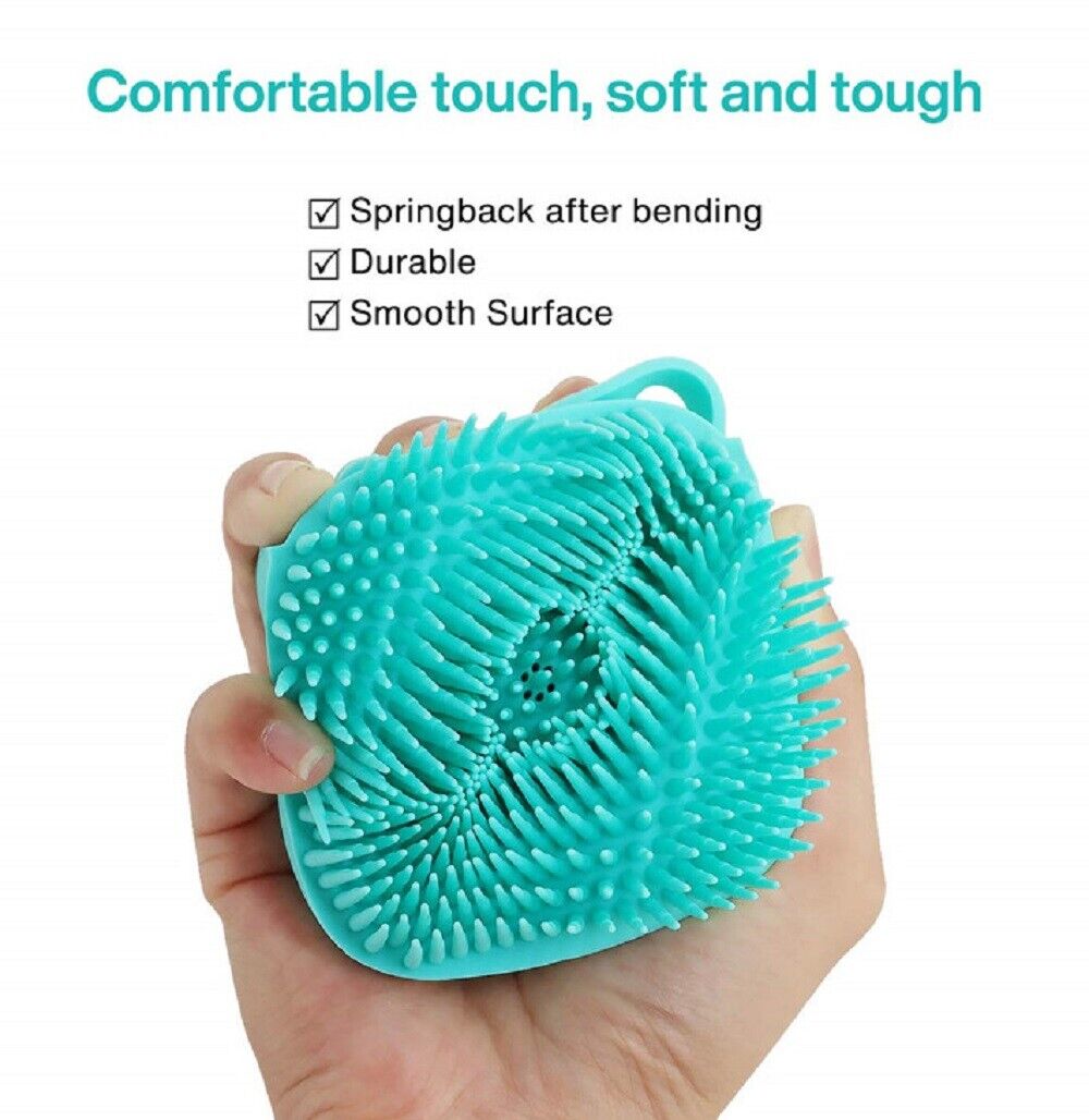 Silicone Bath Body Brush Scrubber with Soap Dispenser-Handheld Bath Scrubber US - Picture 8 of 35