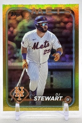 D.J. Stewart 2024 Topps Series 2 #609 Gold Foil New York Mets