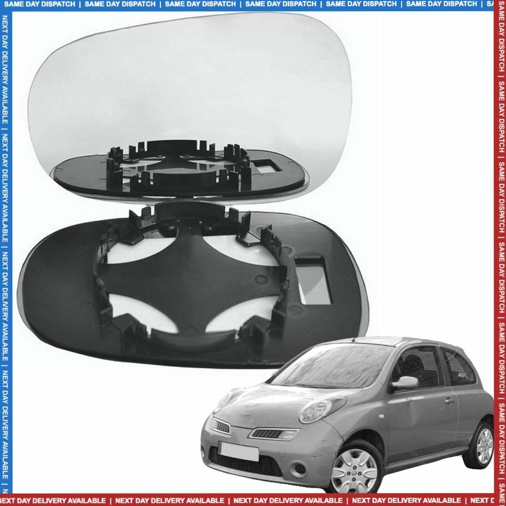 For Nissan Micra Left Passenger wing mirror glass 200309 door side eBay