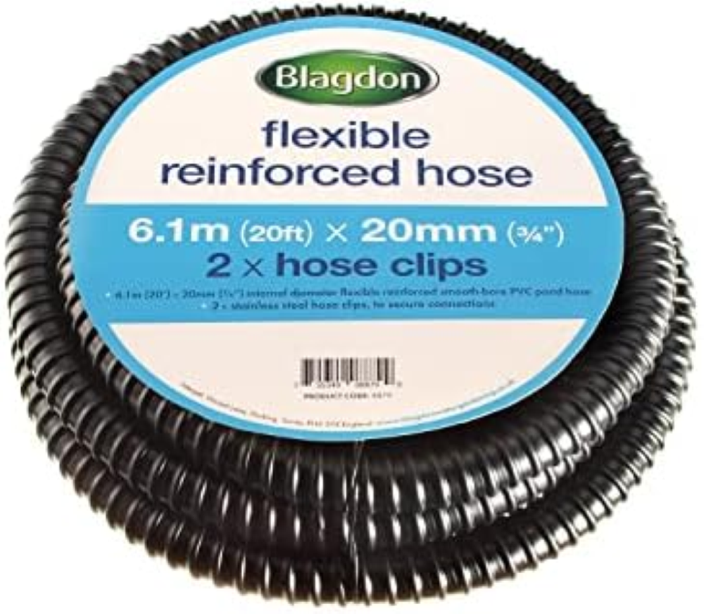 Blagdon Tubo flessibile rinforzato per laghetto, 6,1 m x 25 mm di diametro inter