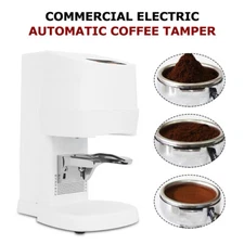 Automatic Coffee Tamper for 58mm portafilter Elect Adjustable 20 to 60lbs White
