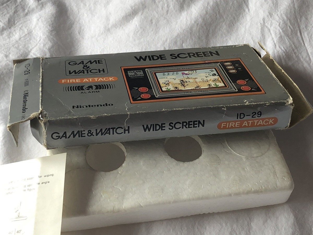 Nintendo GAME AND WATCH ID-29 FIRE ATTACK 1982 with English Manual