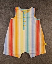 Pagliaccetto Little Bird By Jools Oliver a righe arcobaleno neonato 7,5 libbre unisex (343)