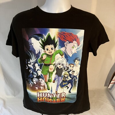 Hunter x Hunter Mens T-Shirt Black Medium Manga Anime 100% Cotton