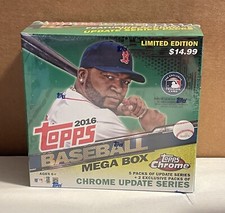 NEW SEALED 2016 Limited Edition TOPPS Baseball Update Series Mega Box w/ Chrome