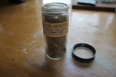 Daniel Smith Artist's Dry Pigment lemon gold Powder 4 Ounce Jar Bottle