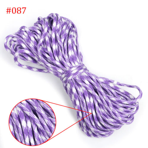 Cuerda fuerte Paracord 50 100 pies 7 hilos cable de núcleo 550 paracaídas Bushcraft senderismo - Imagen 86 de 189