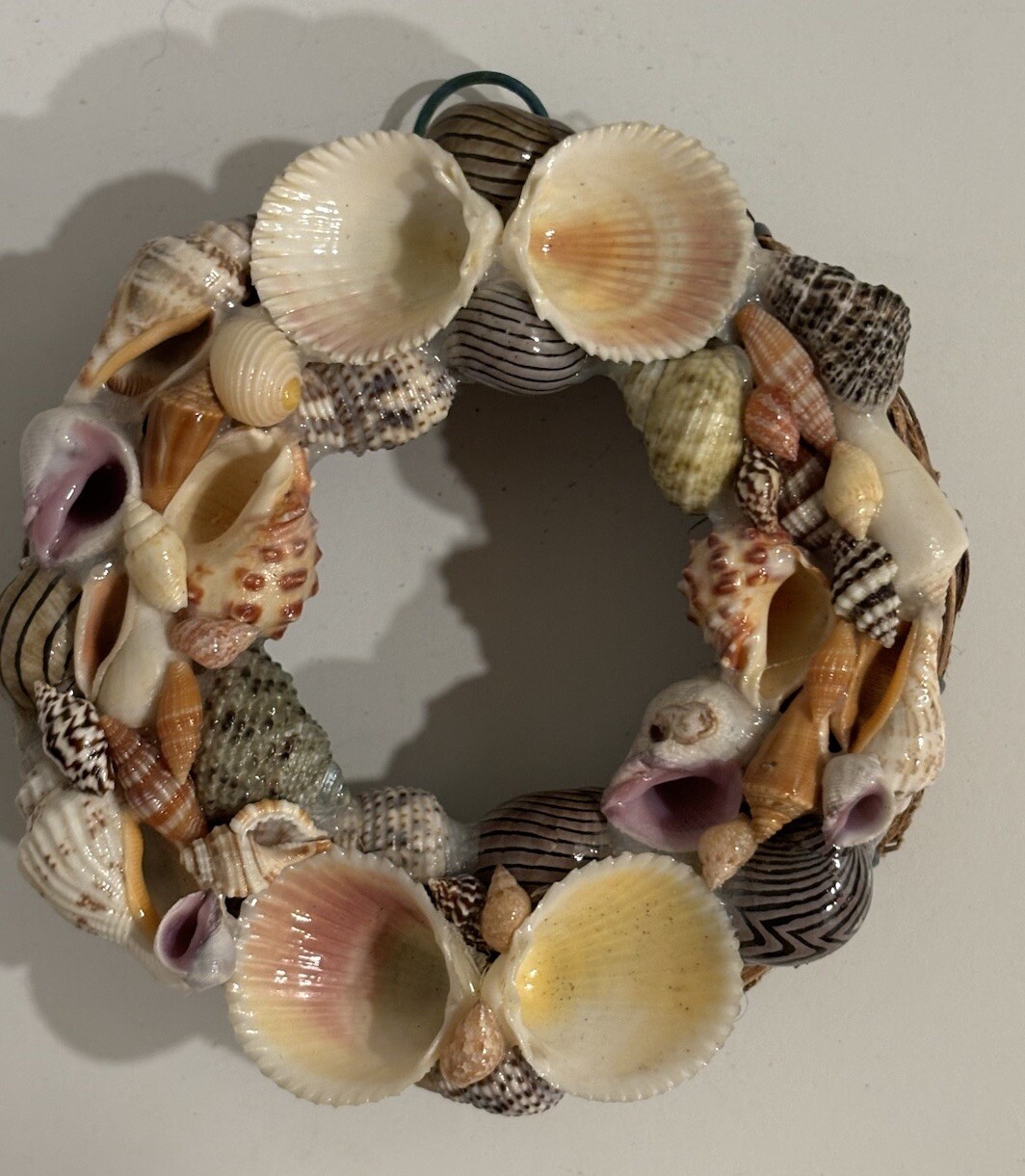 Seashell Wreath Ornament Christmas Or Everyday Decor