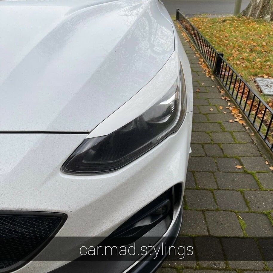 Eyebrows for Ford C-MAX / Grand C-MAX Headlight Eyelids Lids ABS Plastic - UK
