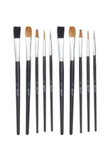 10x Harris Seriously Good Hobby Craft Painting Artist Paint Brushes Set Pack New