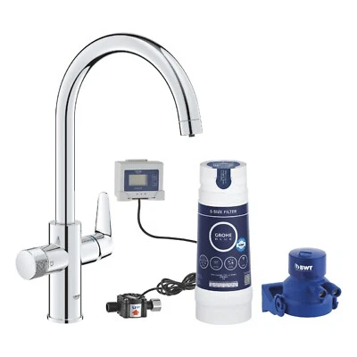 Miscelatore lavello cucina Grohe Blue Pure Baucurve 30581000 per acqua filtrata