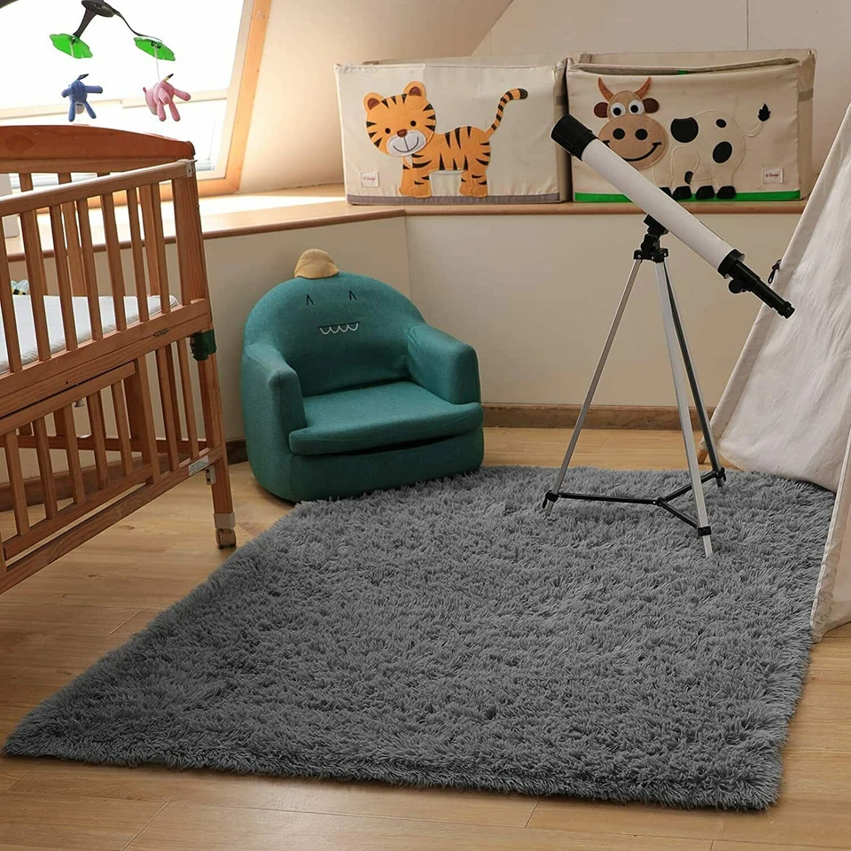 Fluffy Rugs Anti-Slip SHAGGY RUG Super Soft Carpet Mat Living Room Floor Bedroom - Image 4 of 4