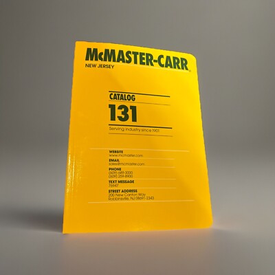 NEW 2025 McMaster-Carr Catalog No. 131 New Jersey Edition