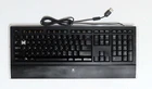 罗技 K740 照明 USB 键盘原样适用于零件/维修(Q 键缺失)