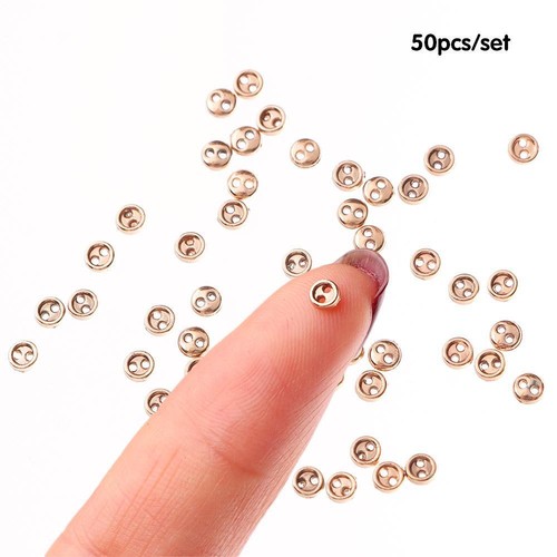 Handmade Metal Fabric Sewing Buttons Round Buttons Doll Button Apparel Sewing - Picture 6 of 16