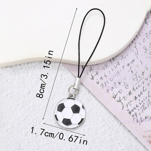 Creative Ball Pendant Basketball Soccer Keychain Volleyball Baseball Phone Chain - 第 13/20 張圖片
