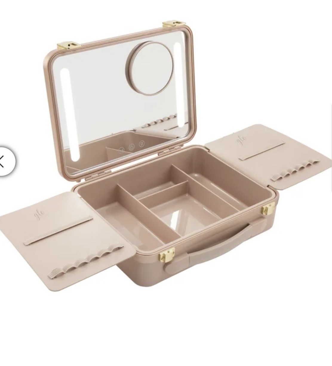 Glo Tech Beauty Case with LED Mirror Pink New in Box