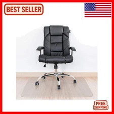 Flexible 48" x 36" Clear Floor Mat -  Protection for Hard Floor Surfaces