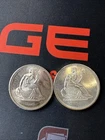 (2) Vintage Seated Liberty 1 Troy oz .999 Fine Silver Round Ounce 2oz Total
