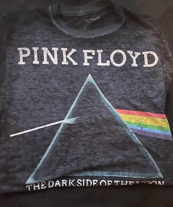 Men’s XL Black Pink Floyd Dark Side Of The Moon  Tee T-Shirt Paper Thin  Vintage
