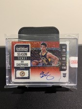 2023 Panini Contenders Ticket Variation Ben Sheppard Red Shimmer Rookie Auto /5