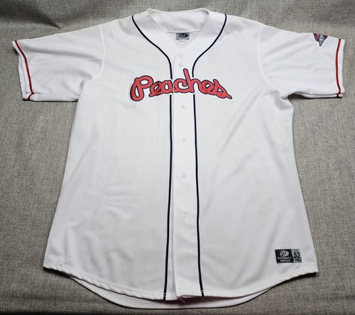 Greenville Drive Peaches Baseball Jersey Mens Size 52 White MiLB OT Sports USA