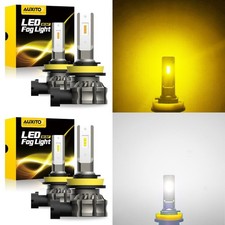 Light Fog H8/H11/H16 Driving Bulbs DRL Foglights Golden Yellow/White 2400LM A